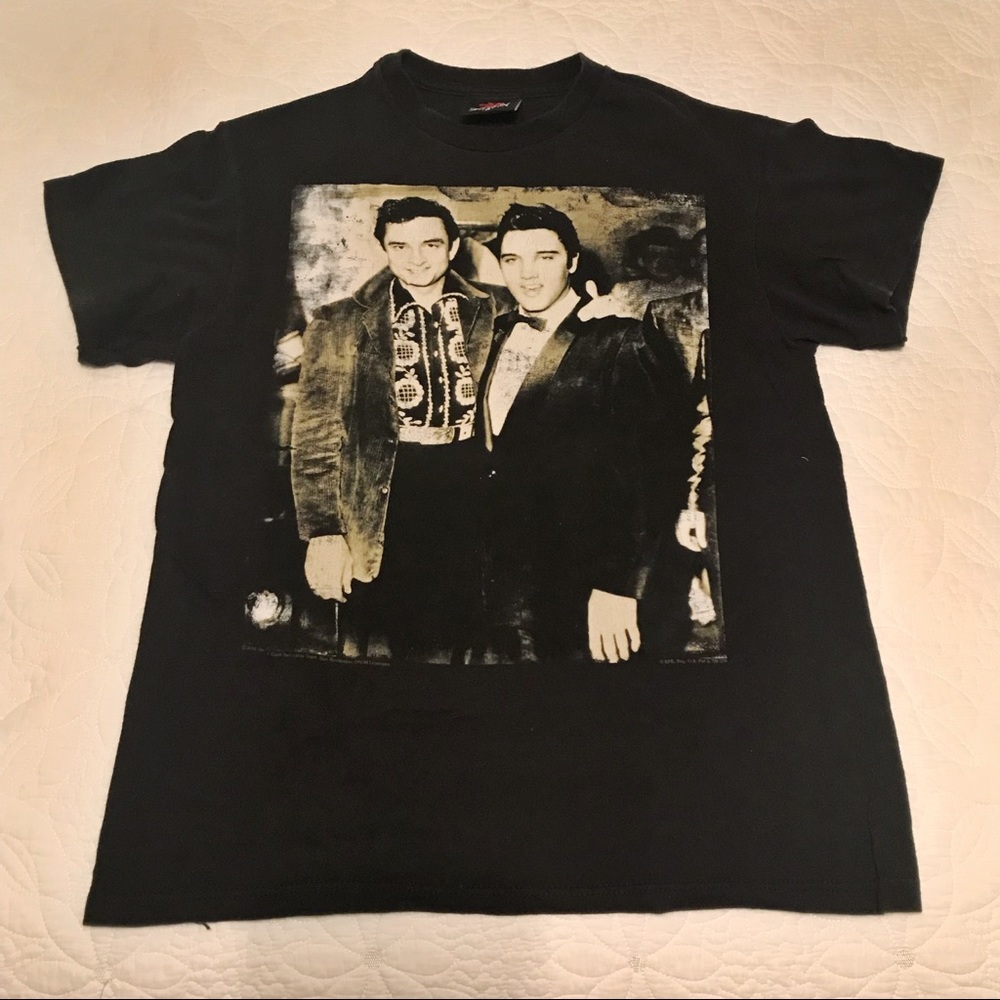 Elvis and Johnny Cash Graphic T-shirt